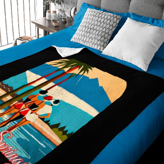 Palm Springs Swim Club Baby Blankets