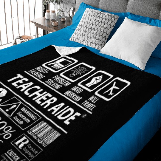 Teacher Aide Baby Blankets - Multitasking Job Gift Item