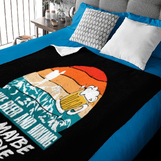 I like Beer and Hiking Mountain lover Wanderlust Baby Blankets