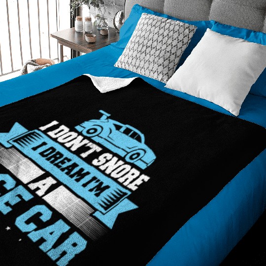 Racing Car Racer Racing Driver Turbo Racing Car Baby Blankets