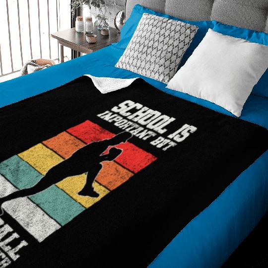 Baseball Pitcher Baseball Player Baby Blankets