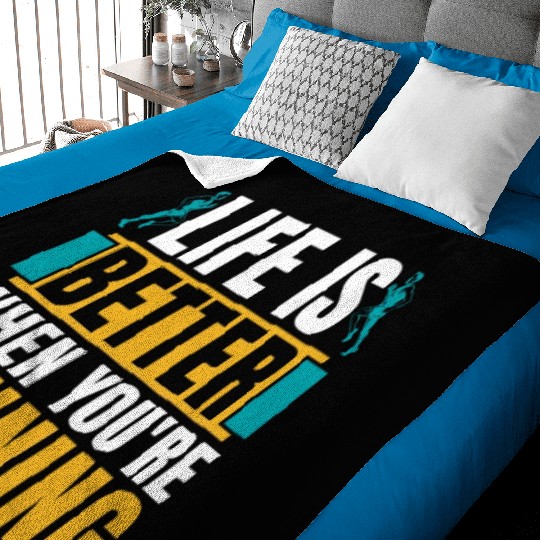 Cross Country Running Life Is Better When Athletic Baby Blankets