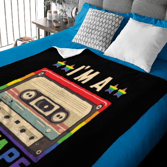 I'm A Mixtape Rainbow Pride Month LGBTQ Gay Pride Baby Blankets