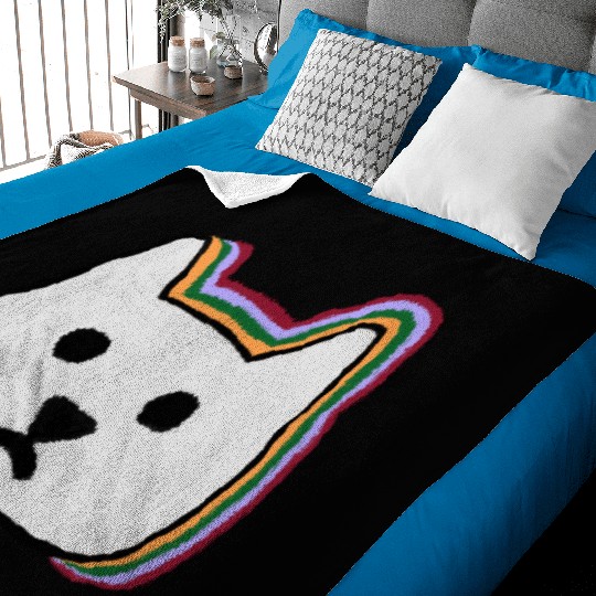 cat face Baby Blankets