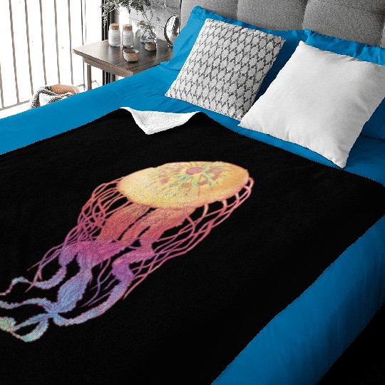 Colorful Jellyfish Baby Blankets