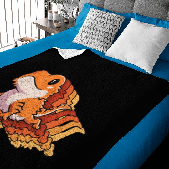 Retro Gift For Bearded Dragon Owner Lizard Lover Baby Blankets