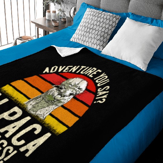 Alpaca my Bags Mountaineer funny Hiking Baby Blankets