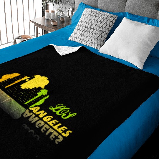 los angeles Baby Blankets