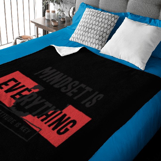 Positive Mindset, Attitude is Key Baby Blankets