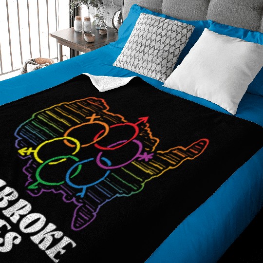 Pembroke Pines Pride Flag Pride Month LGBTQ Flag Baby Blankets