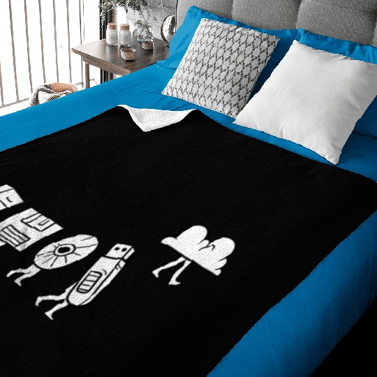 Computer Scientist Programmer Cloud Internet Baby Blankets