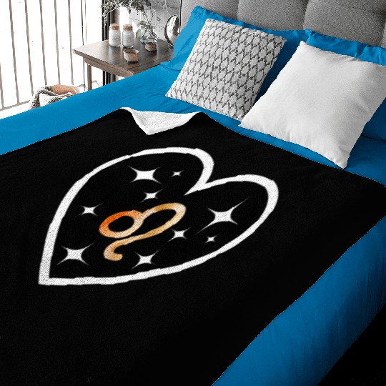 LEO ZODIAC SIGN, astrology, birthday Baby Blankets
