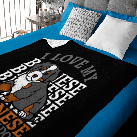 Bernese Mountain Dog. Best mom of Bernese Mountain Baby Blankets