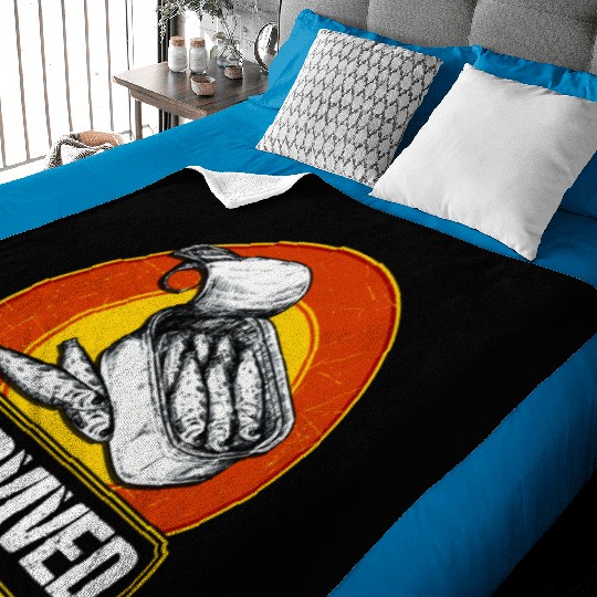 I Survived Swedish Surströmming Baby Blankets