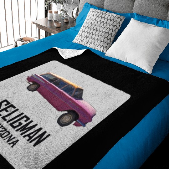 Old car city of Seligman in Arizonna, US Route 66 Baby Blankets