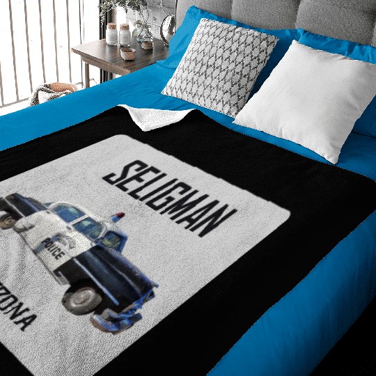 Old car city of Seligman in Arizonna, US Route 66 Baby Blankets