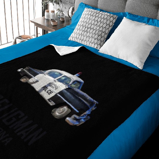 Old car city of Seligman in Arizonna, US Route 66 Baby Blankets