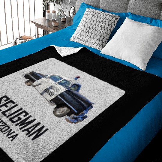 Old car city of Seligman in Arizonna, US Route 66 Baby Blankets