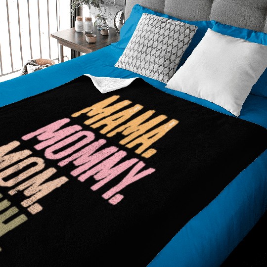 MAMA MOMMY MOM BRUH Baby Blankets