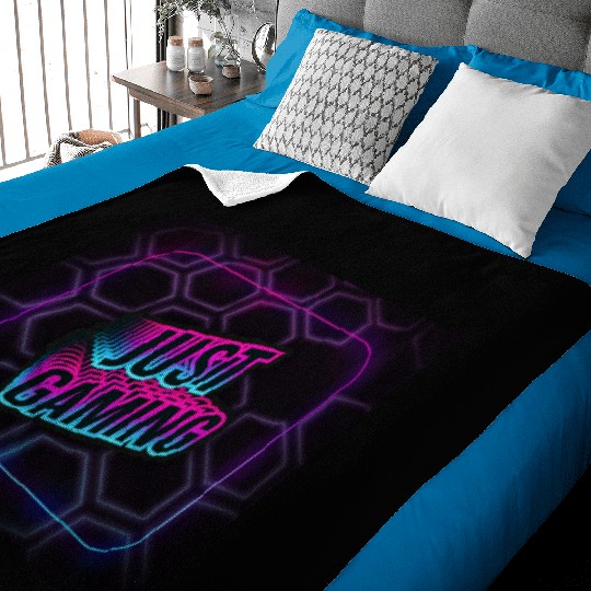 just gaming - neon 3D Baby Blankets