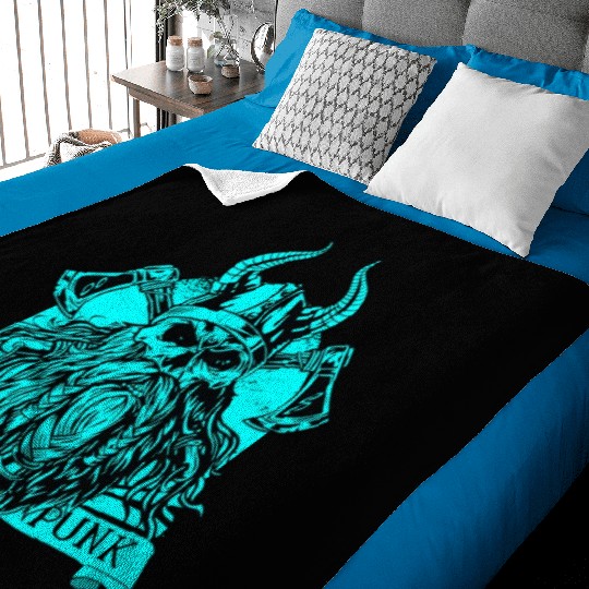 Viking Folk Punk Baby Blankets