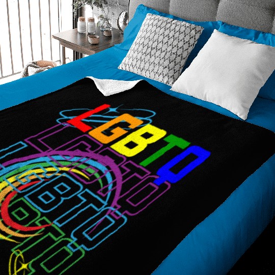 LGBTQ Design Pride Month Rainbow Flag LGBT Baby Blankets