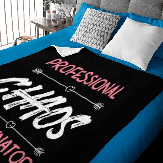 Funny Chaos Coordinator Mom Teacher Parenting Gift Baby Blankets