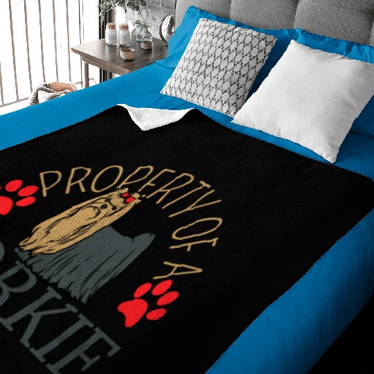 Property Of A Yorkie Yorkshire Lover Baby Blankets
