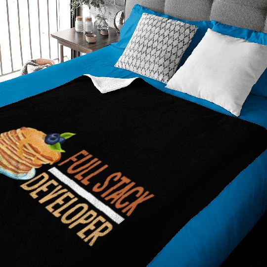 Computer Science Programmer Coder Funny Full Stack Baby Blankets