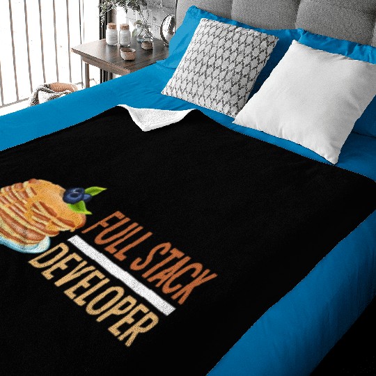 Computer Science Programmer Coder Funny Full Stack Baby Blankets