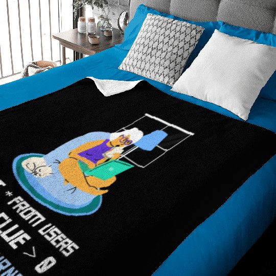 Computer Science Programmer IT Nerd DBA Baby Blankets IT