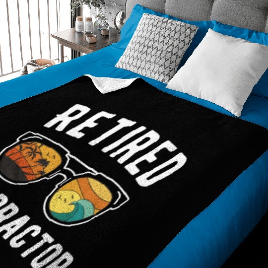 Beachy Retirement Fun for Childcare Worker Baby Blankets