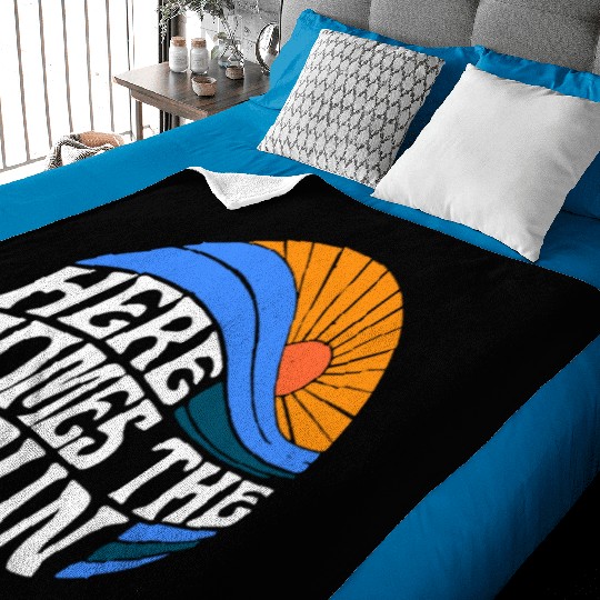 Here comes the sun Baby Blankets