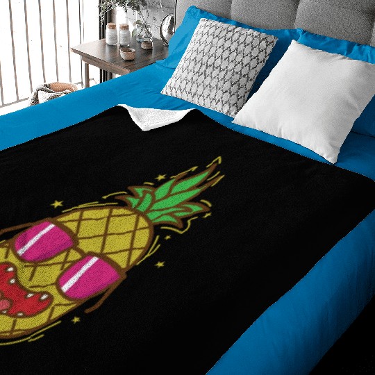 cool Pineapple tropical sweet Fruit Baby Blankets