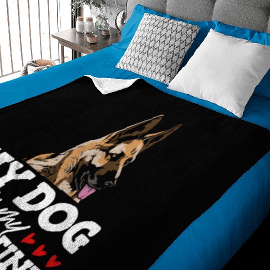 My Dog Is My Valentine Date Cute Doggy Baby Blankets