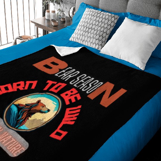 BORN TO BE WILD BEAR Baby Blankets