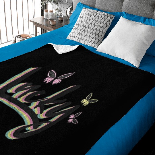 Lucky Butterflies Baby Blankets