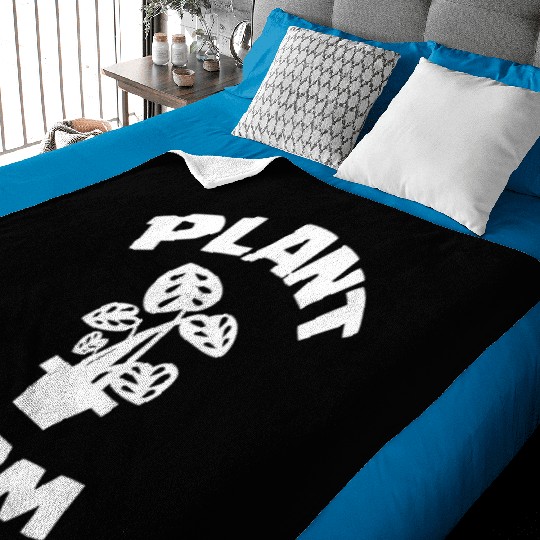 Plant Mom Baby Blankets