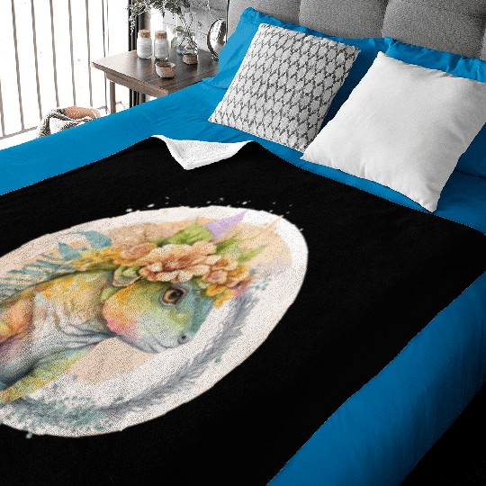 Cute Lizard Chameleon Flower Crown Pet Reptile Lov Baby Blankets