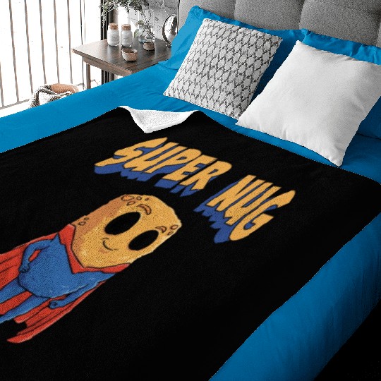 Super Nug Chicken Nuggets Baby Blankets