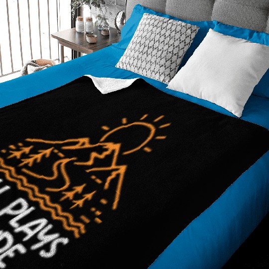 Nature boy Mountain funny Still playing outside Baby Blankets