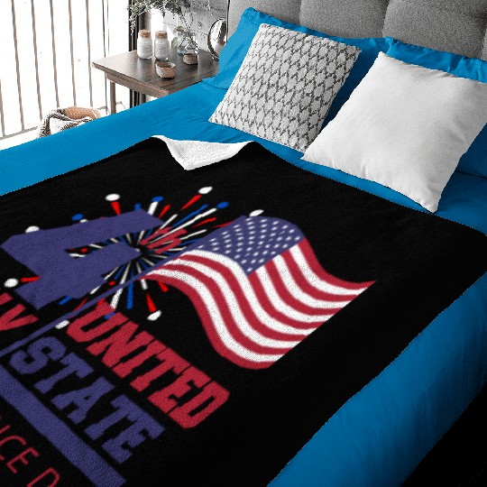 4th July Independence Day US Flag United States Baby Blankets