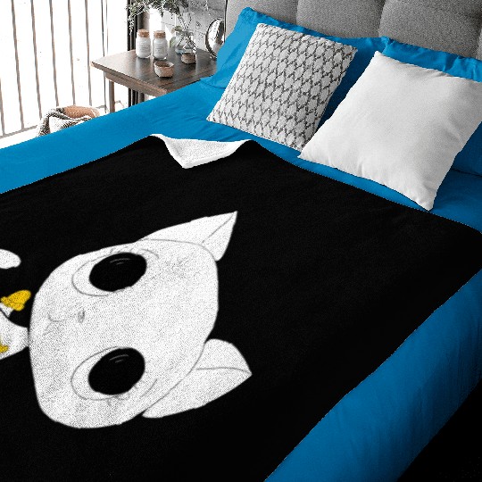 black white kittens 04 Baby Blankets