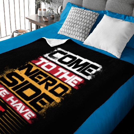 Come To The Nerd Side We Have Funny Math Teacher H Baby Blankets