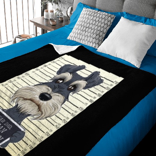 Miniature Schnauzer Dad I Miniature Schnauzer Baby Blankets