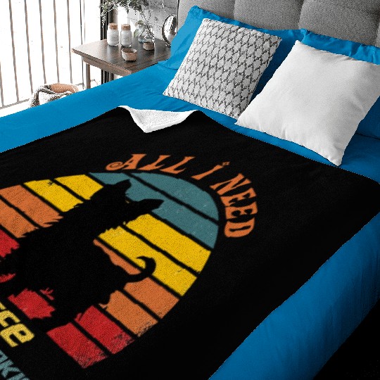 all i need is coffee and my yorkie Baby Blankets