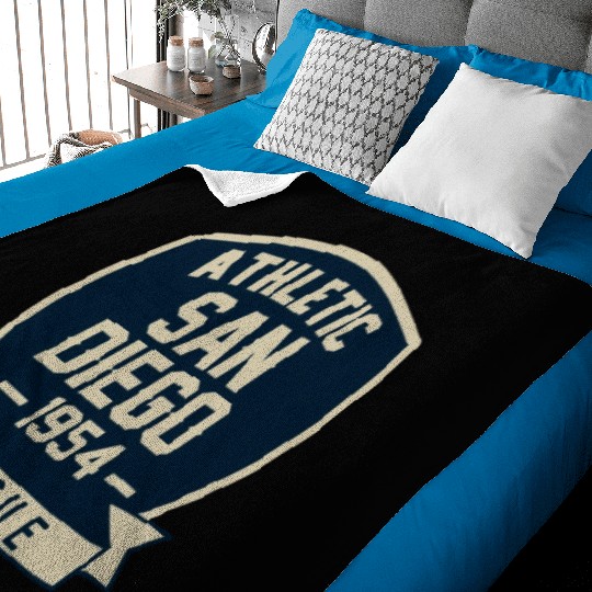Athletic San Diego Baby Blankets