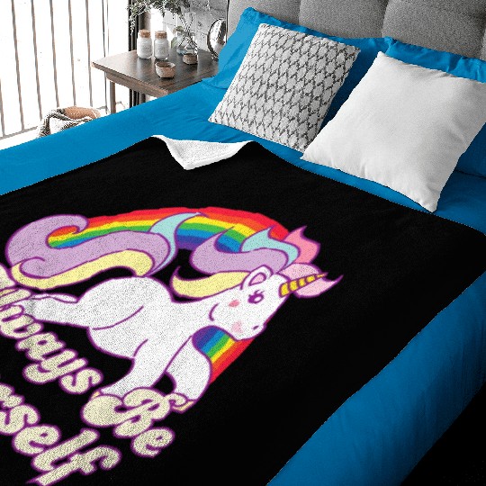 LGBT CSD Be Yourself Gay Lesbian Pride Unicorn Baby Blankets