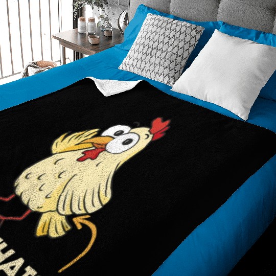 Guess What Chicken Butt Chickens Farmer Baby Blankets