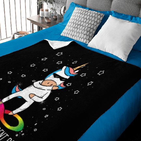 Dancing To A Different Beat Neurodiversity Unicorn Baby Blankets